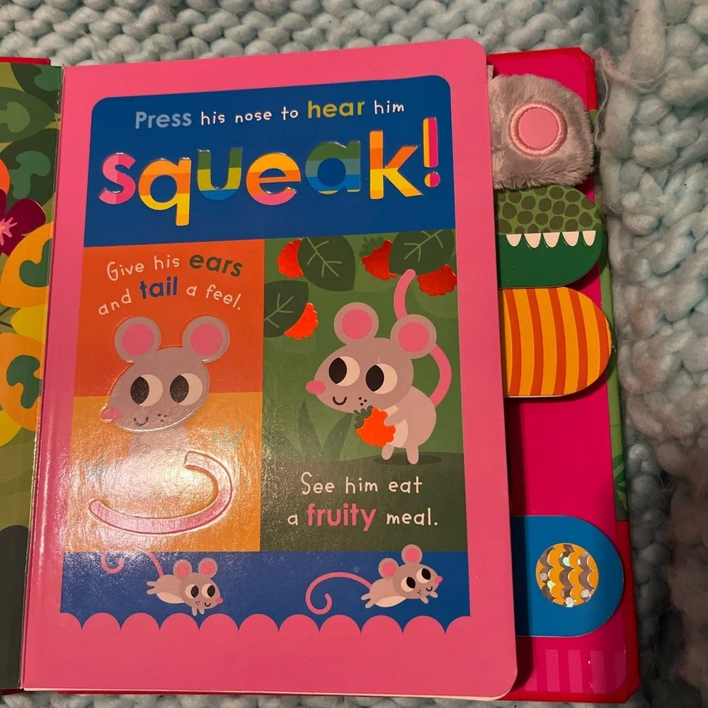 Scholastic Colorful Animal Sensory Board Book